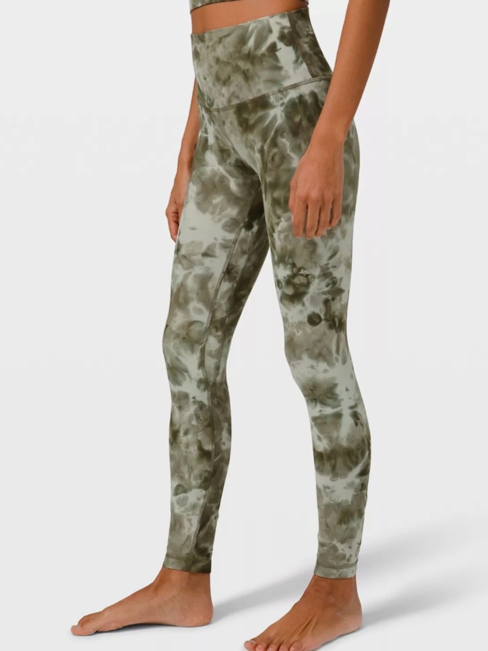 LULULEMON ALIGN PANT 27" *Diamond Dye Diamond Dye Light Sage Army Green Dark Oli